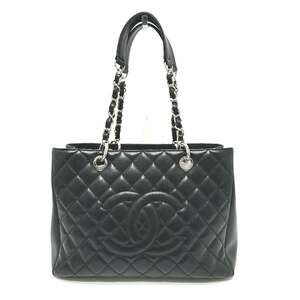 CHANEL A50995 CC Coco Mark Matelasse GST Bag Chain Handbag Shoulder Tote Cavi...